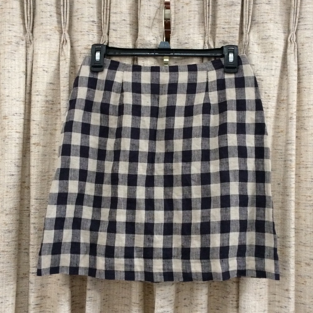 Mango Button Down Plaid Skirt - Xs - image 5